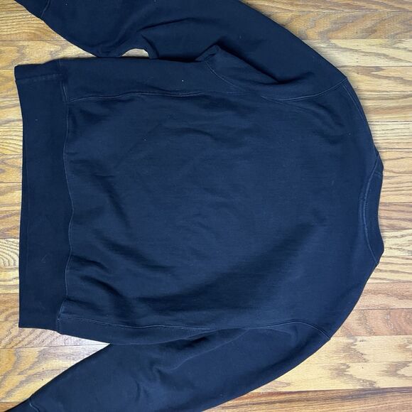 Y2K Champion Reverse Weave “Center” Screenprint Crewneck Sweatshirt Black Med - Picture 5 of 5